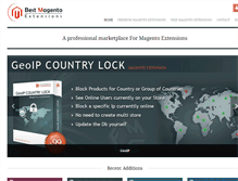 Tablet Screenshot of bestmagentoextensions.net